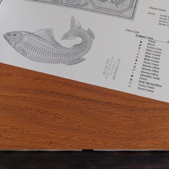 Beneath The Waters Noah cross stitch Barrick Samplers lobster seahorse turtle - Picture 6 of 10